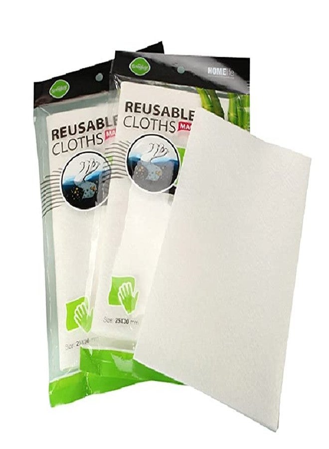 Being One BeingOne Bamboo Fibre Reusable 200 GSM Kitchen Wipes Washable/Cleaning Cloth/Table Wipe Highly Absorbent, Washable, Breathable and Durable Towel for Kitchen, Bathroom Windows, Dusting (Pack of 3) - Image 1